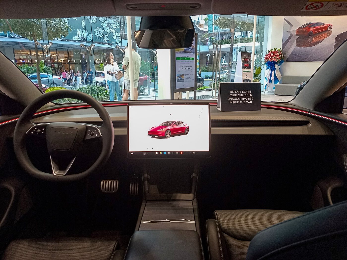 Model 3 Highland interior and display